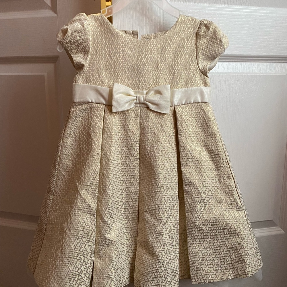 Gymboree Cream Formal Kids Dress with Bow